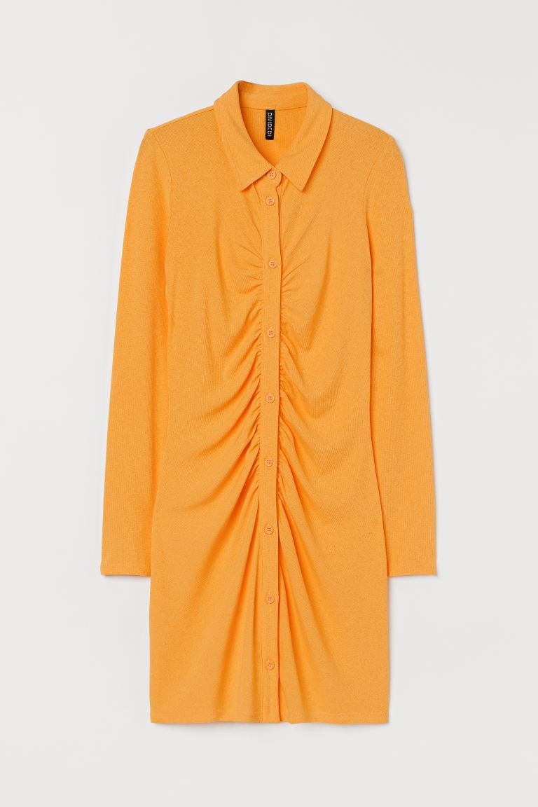 

Платье женское H&M 982796005, оранжевое, XL, Оранжевый, 982796005