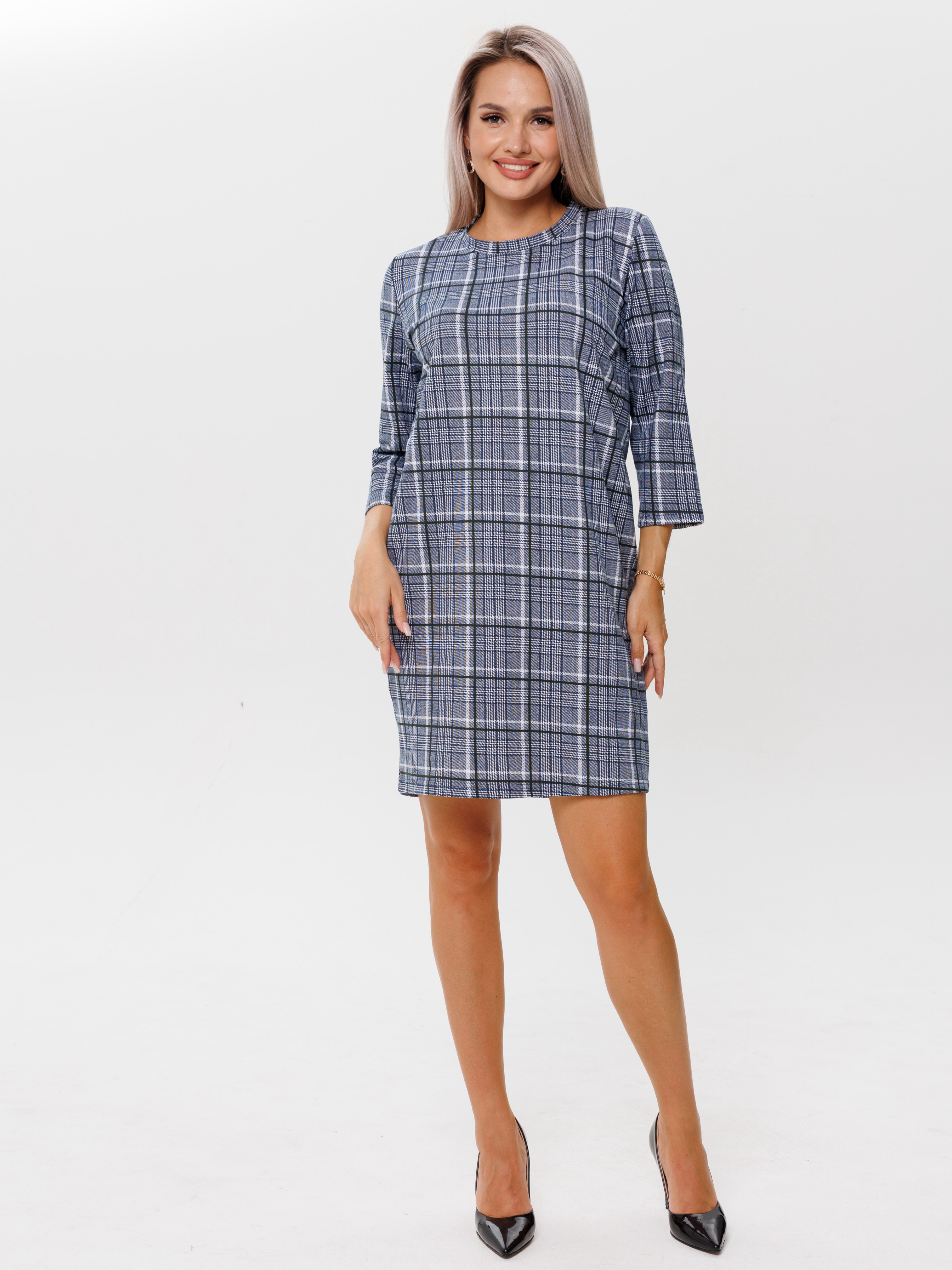 

Платье женское Elenatex П-139 серое 58 RU, Серый, П-139