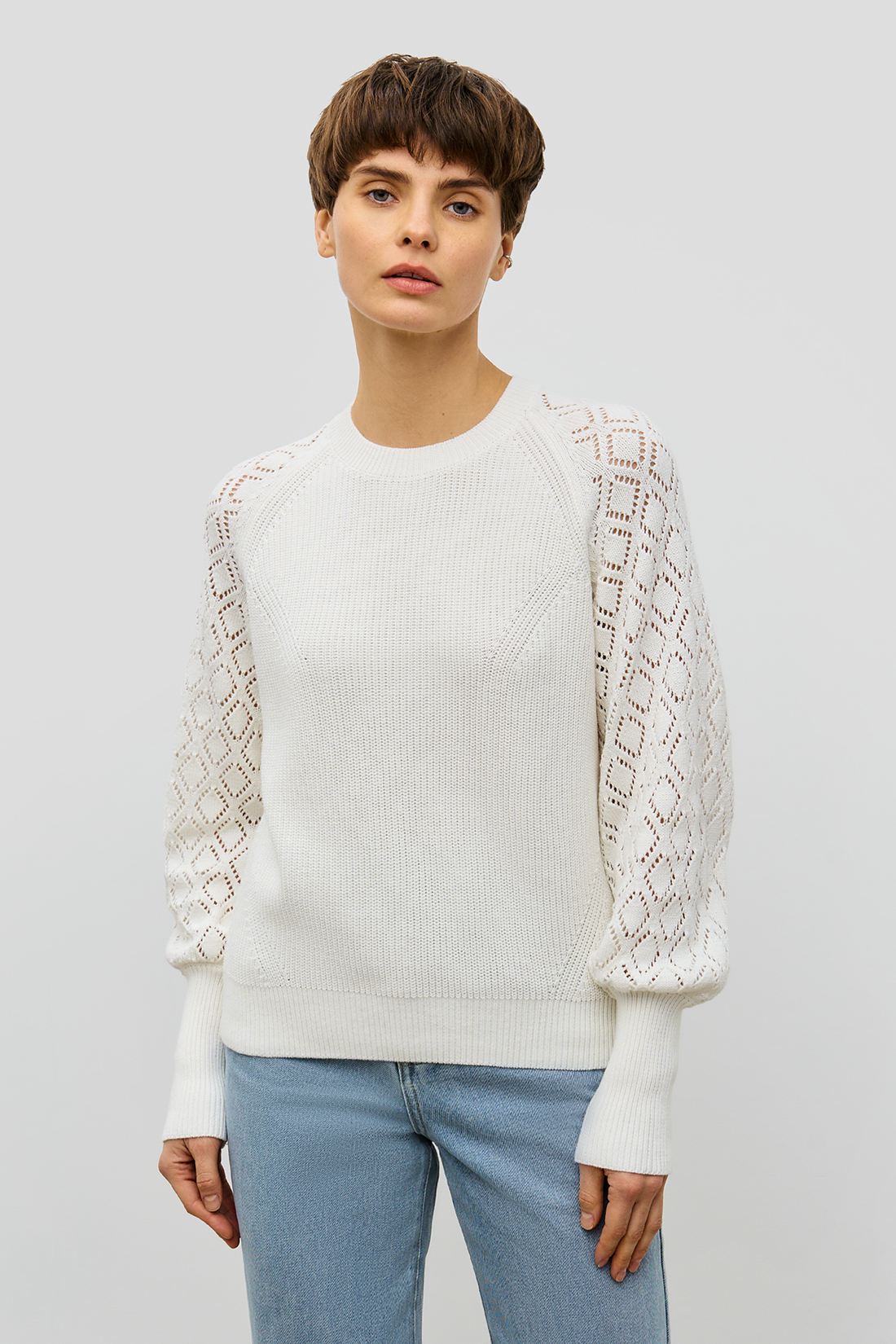 

Джемпер женский Baon B1322004 белый L, B1322004