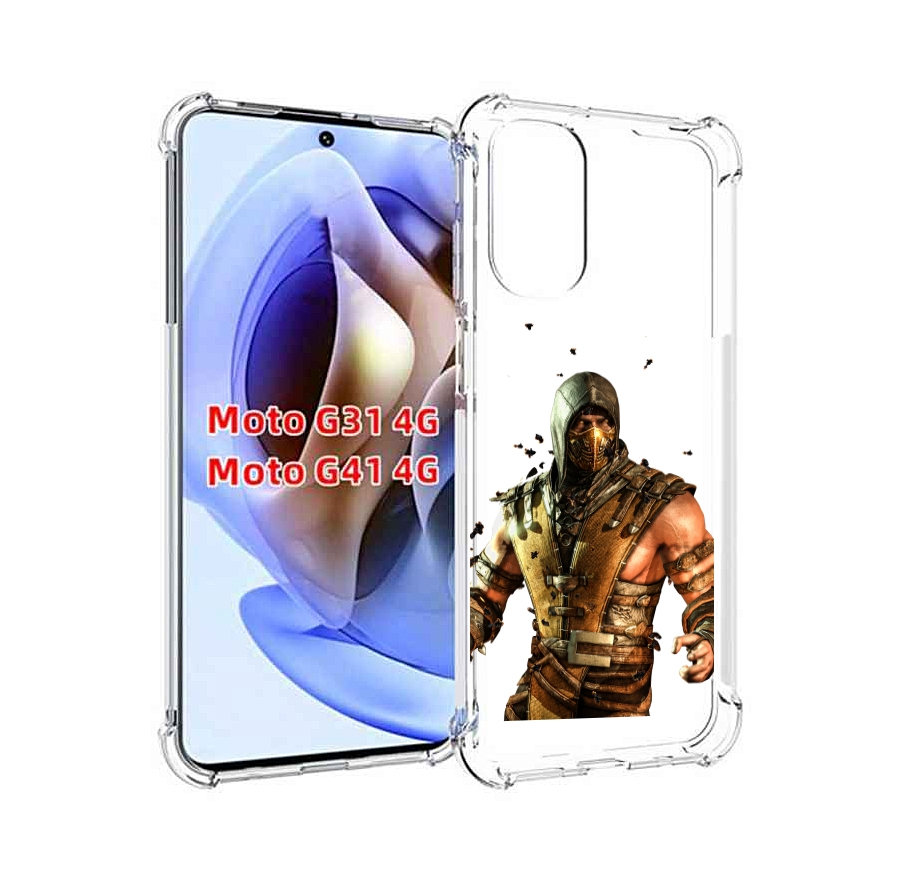 

Чехол MyPads Mortal Kombat scorpion для Motorola Moto G31 4G / G41 4G, Прозрачный, Tocco