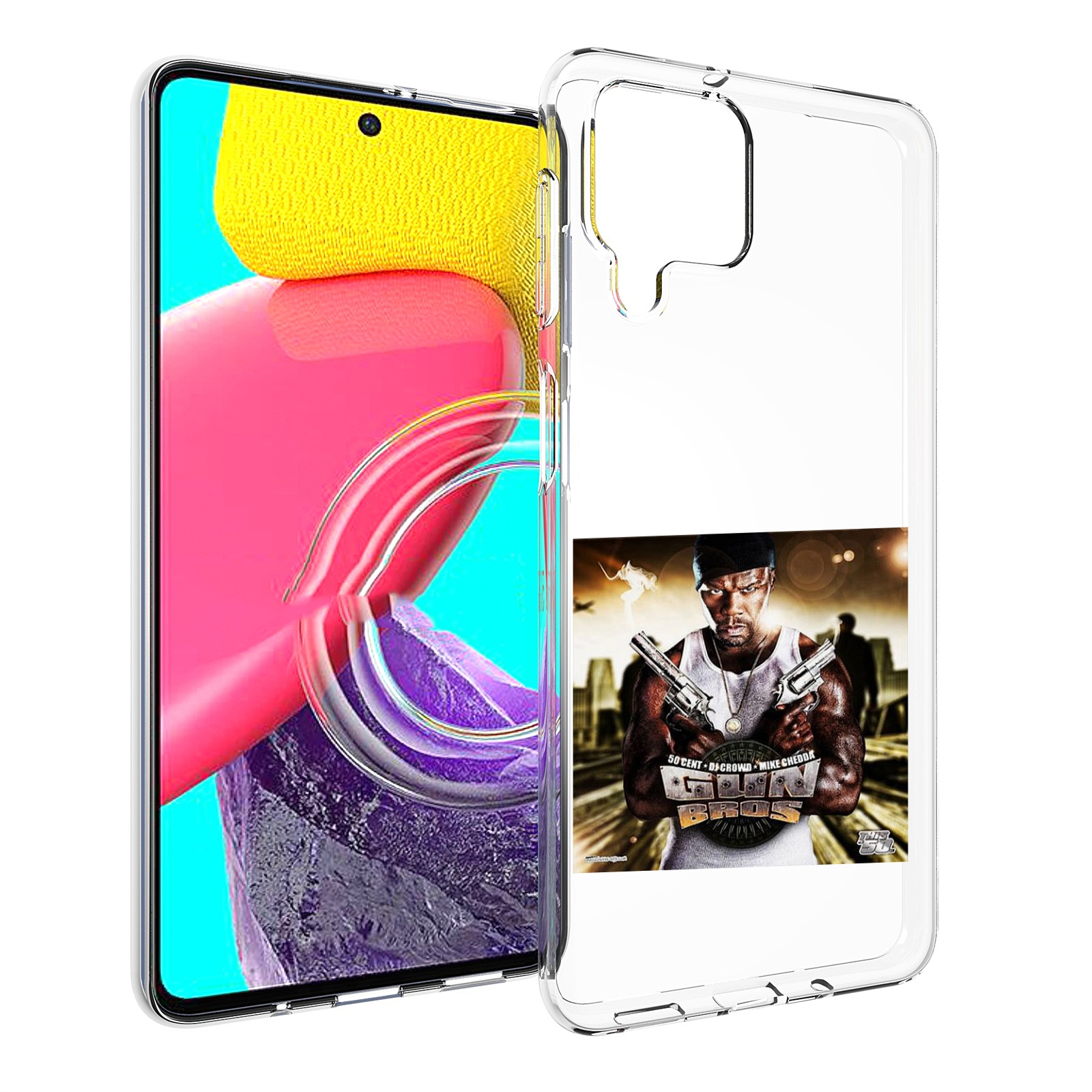 

Чехол MyPads 50 Cent - Gun Bros для Samsung Galaxy M53 (SM-M536), Прозрачный, Tocco