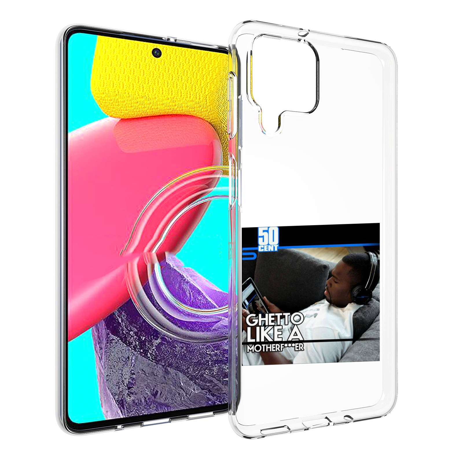 

Чехол MyPads 50 Cent - Ghetto Like A Motherfucker для Samsung Galaxy M53 (SM-M536), Прозрачный, Tocco