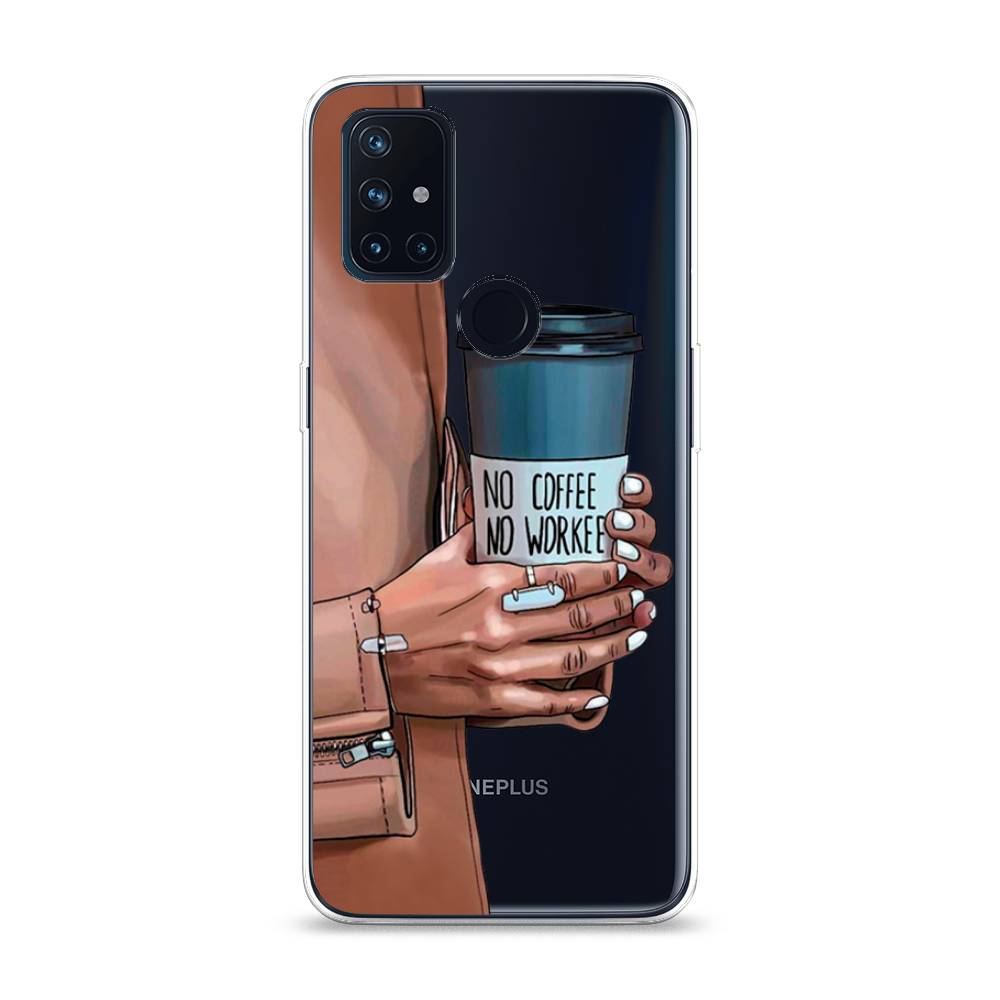 

Чехол Awog на OnePlus Nord N10 / ВанПлас Nord N10 "No coffee", Коричневый;серый, 152350-7