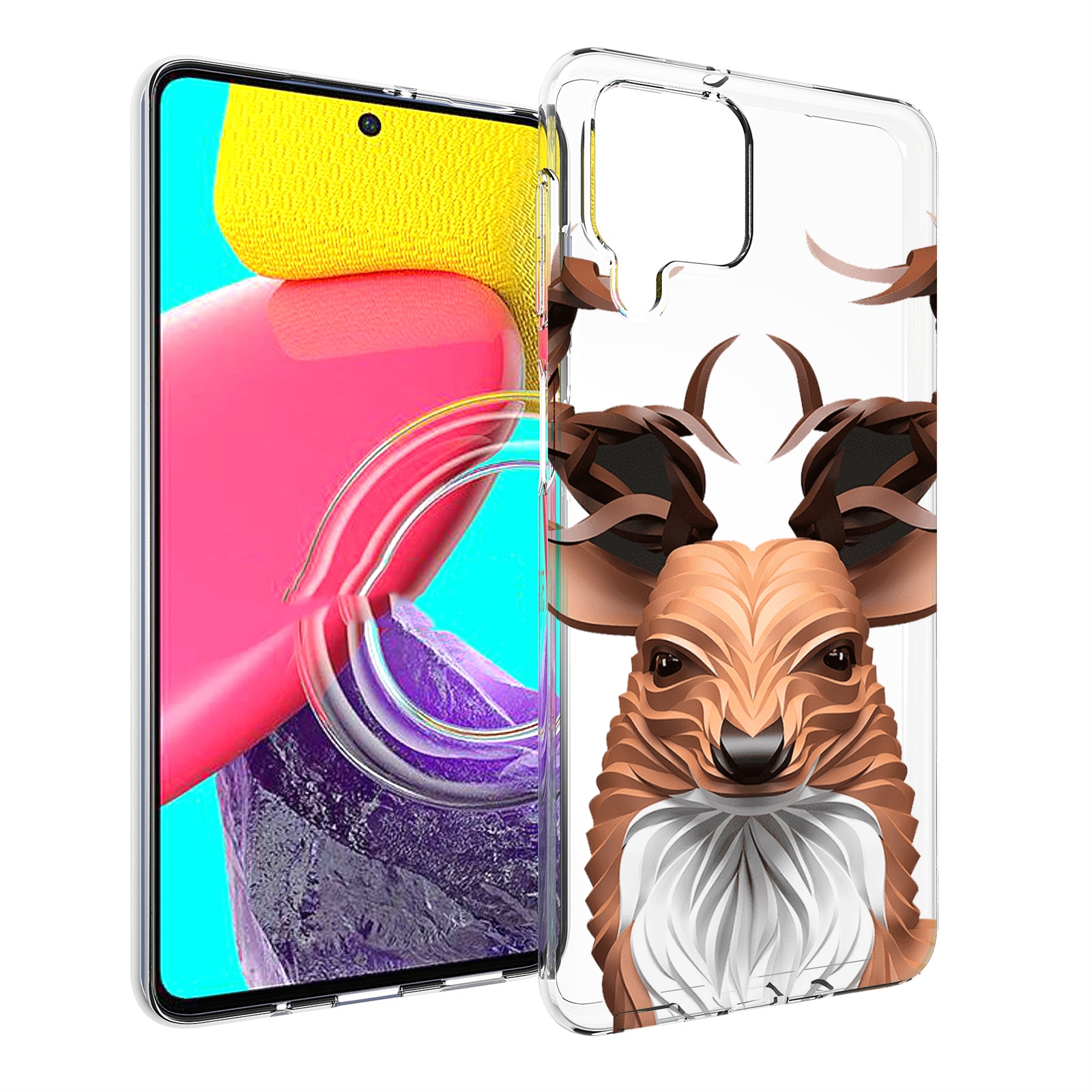 

Чехол MyPads 3D-олень для Samsung Galaxy M53 (SM-M536), Прозрачный, Tocco