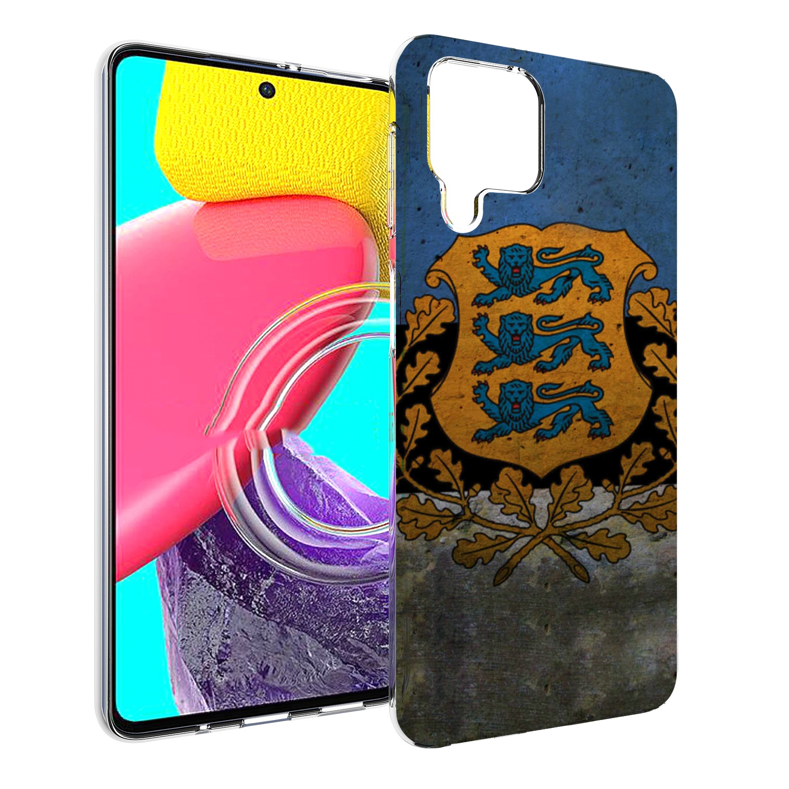 

Чехол MyPads герб флаг эстонии для Samsung Galaxy M53 (SM-M536), Прозрачный, Tocco