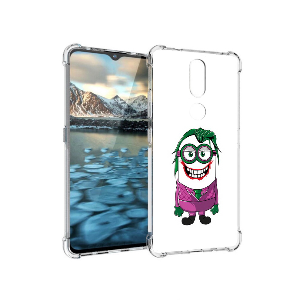 

Чехол MyPads Tocco для Nokia 2.4 джокер миньон (PT227049.107.322), Прозрачный, Tocco