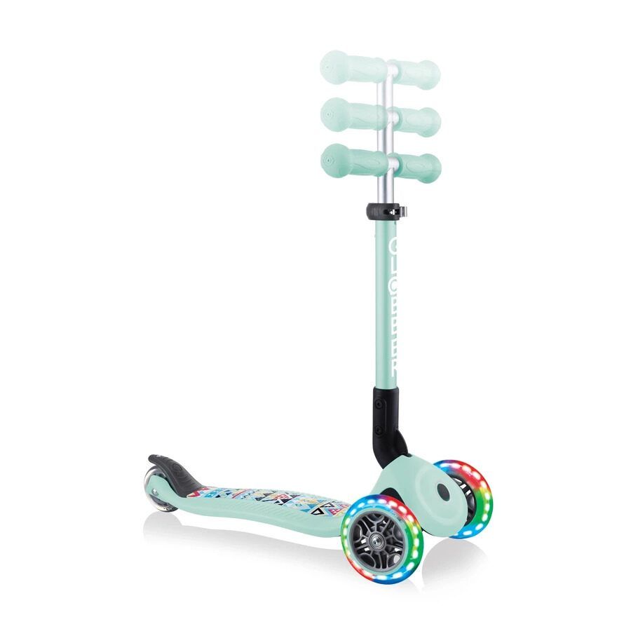

GLOBBER Трехколесный самокат JUNIOR FOLDABLE FANTASY LIGHTS Мятный
