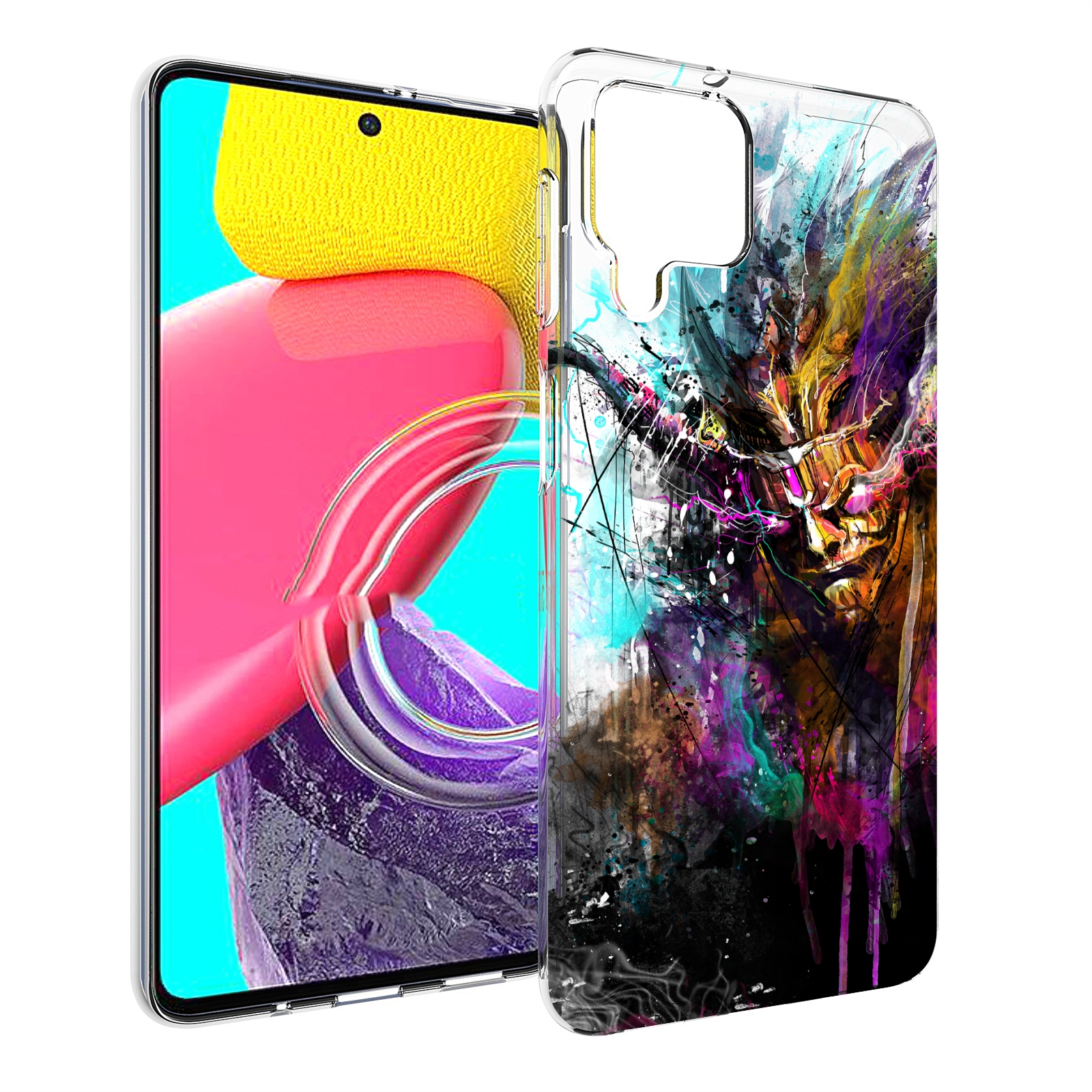 

Чехол MyPads яркий дьявол для Samsung Galaxy M53 (SM-M536), Прозрачный, Tocco