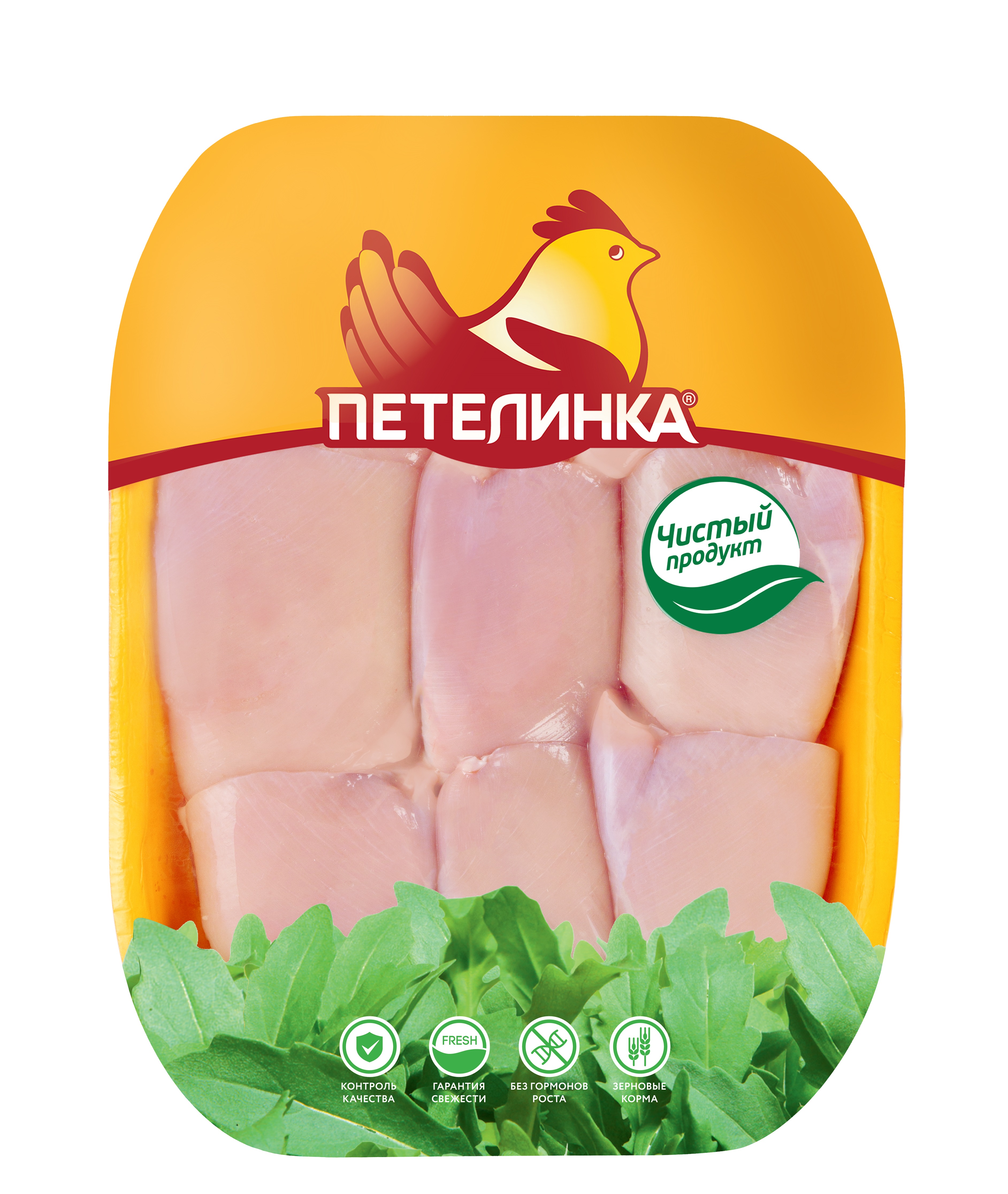 

Бедро куриное Петелинка без кожи охлажденное +-900 г