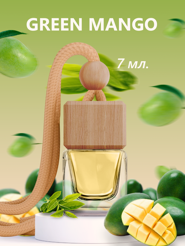 

Автомобильный ароматизатор ПахПахыч Зеленое манго, Прозрачный, GREEN MANGO