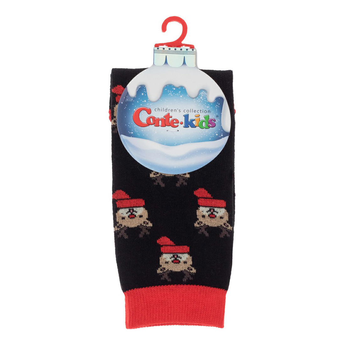 

Носки детские Conte-Kids Новый Год 21С-67СП 908 хлопок черные р 16-18, Черный