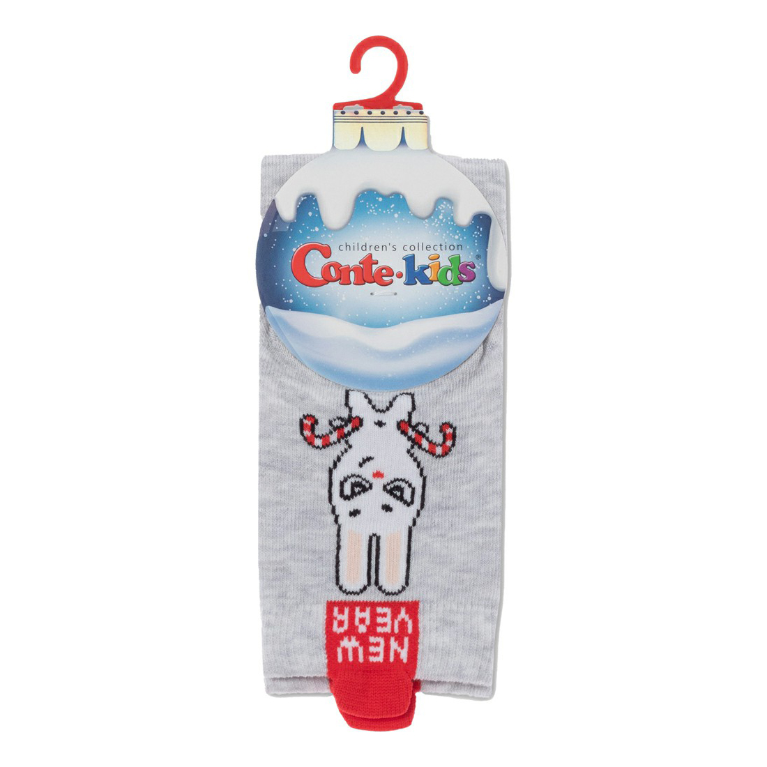 

Носки детские Conte-Kids Новый Год 21С-67СП 907 хлопок светло-серые р 16-18, Серый