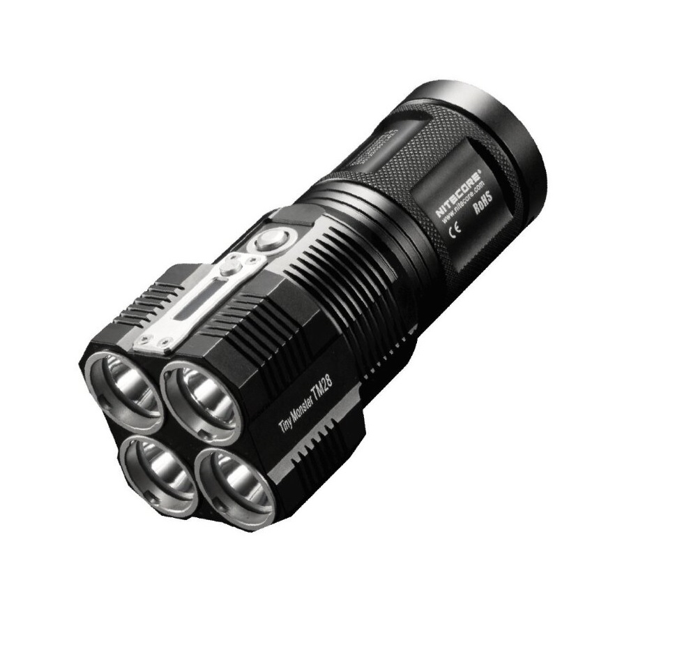 фото Туристический фонарь nitecore tm28 kit cree xhp35hi 16106 холодный, черный, 5 режимов