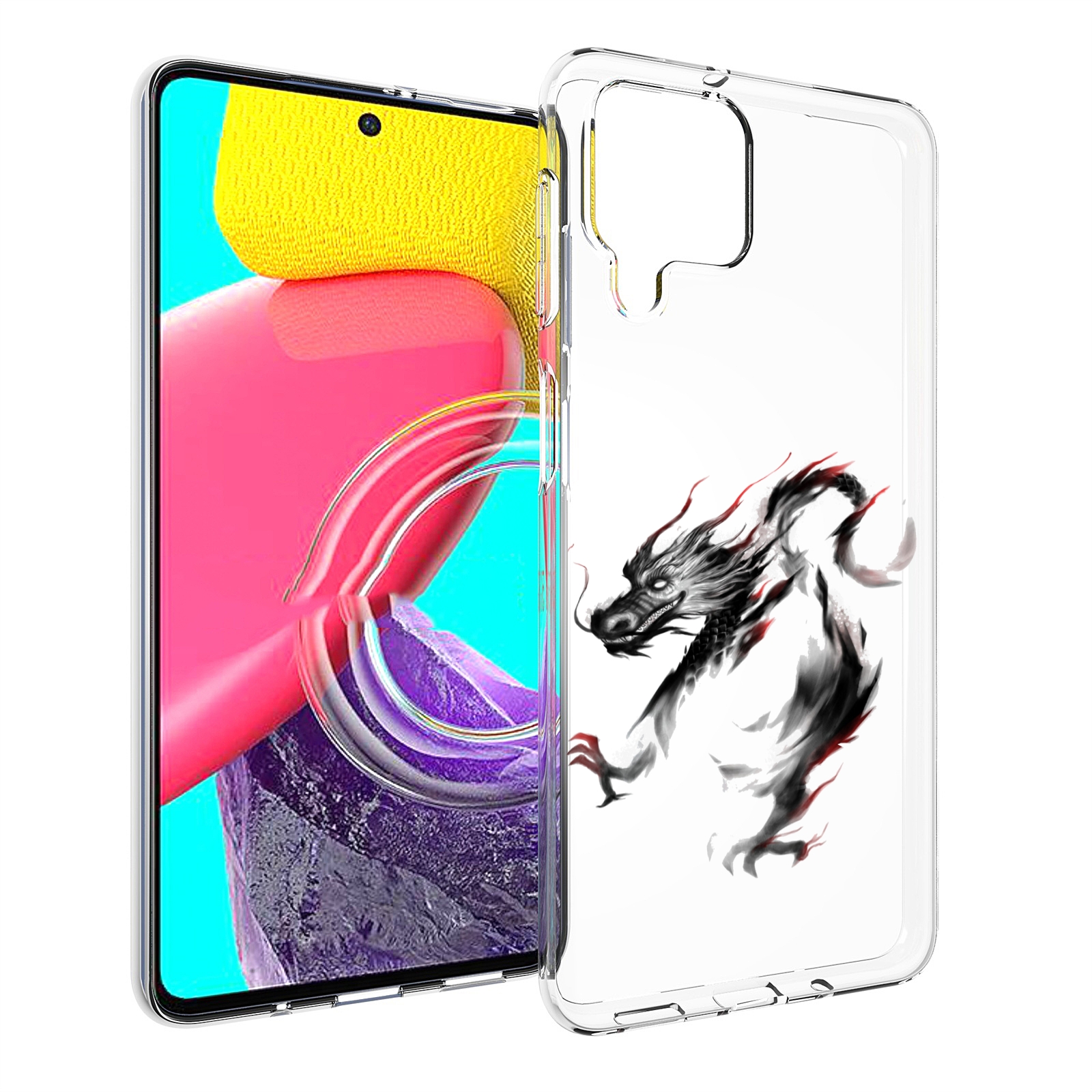 

Чехол MyPads черный дракон для Samsung Galaxy M53 (SM-M536), Прозрачный, Tocco