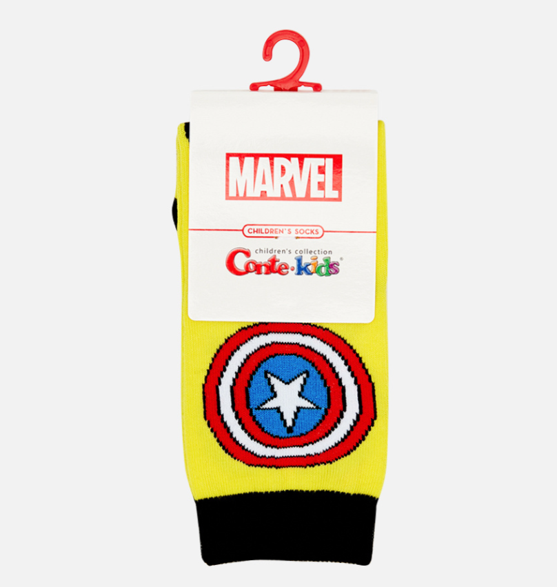 

Носки детские Conte-Kids Marvel желтые р 16, Желтый