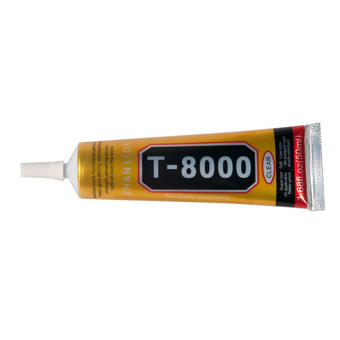 клей герметик для проклейки тачскринов T-8000 , прозрачный, 50 мл клей карандаш для фотографий uhu