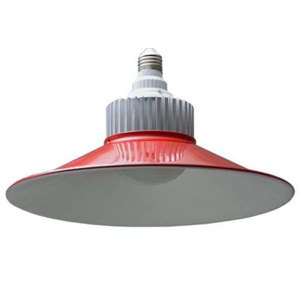 фото Комплект: лампа-плафон светодиодная d300 led 30 вт e27 pnl.300.30w red/alum image