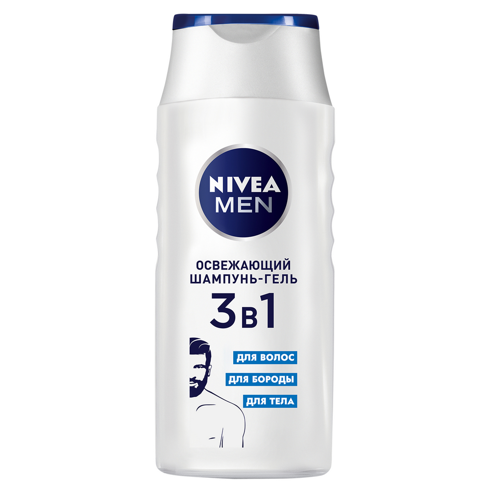 фото Шампунь 3в1 nivea men освежающий 250 мл