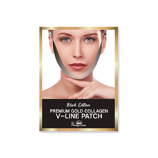 

Pretty Skin - Маска для коррекции контура лица Gold Collagen V-Line Patch, 9 гр