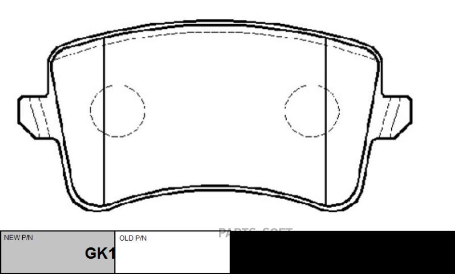 

Тормозные колодки Ctr GK1318