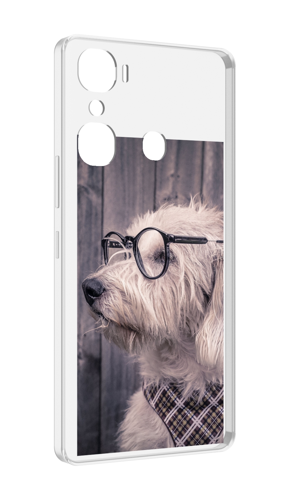 

Чехол MyPads Собака-в-очках для Infinix Hot 12 Pro, Прозрачный, Tocco