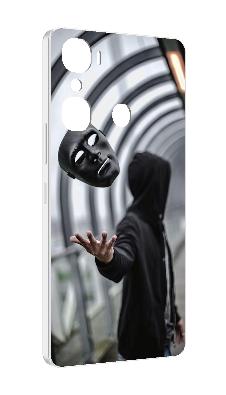 

Чехол MyPads Сними-маску для Infinix Hot 12 Pro, Прозрачный, Tocco