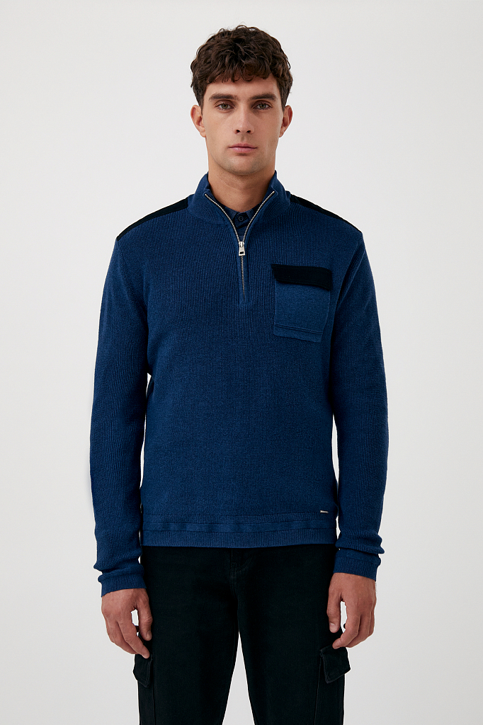

Джемпер мужской FAB21125 Finn Flare синий 2XL, FAB21125