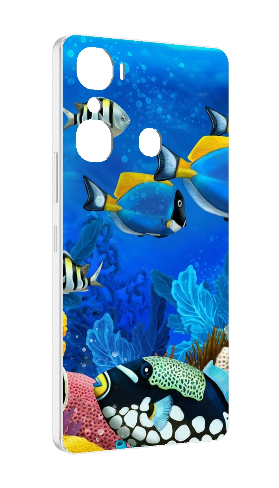 

Чехол MyPads Рыбки для Infinix Hot 12 Pro, Прозрачный, Tocco