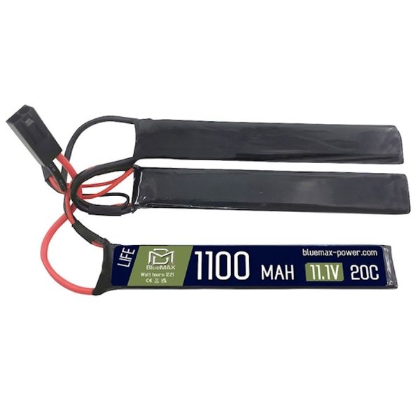 Аккумулятор BlueMAX Li-Fe 9.9V 1100mah 20C Triple, 3x (128x20x6) мм