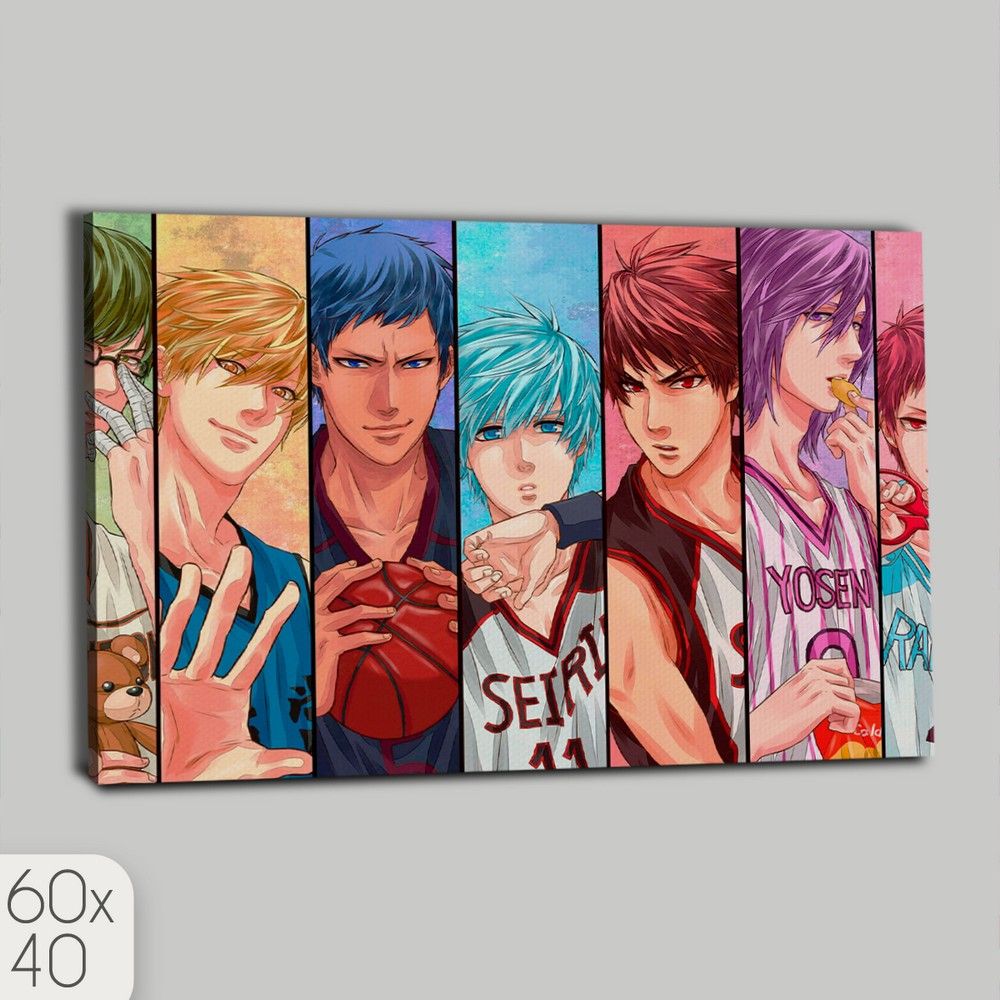 Картина интерьерная на холсте Аниме баскетбол Куроко - 150 Г 60x40