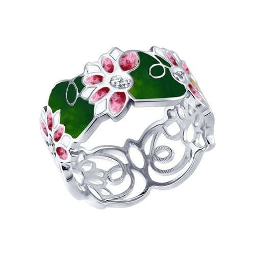 

Кольцо из серебра р. 17,5 Golden Eagle 10-7484-010, циркон, 10-7484-010