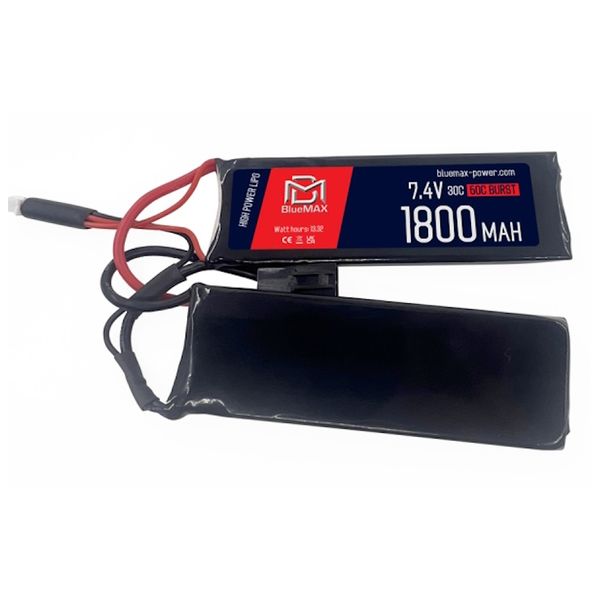 Аккумулятор BlueMAX Li-Po 7.4V 1800mah 30C Nunchuck, 2x 103x34x7 мм