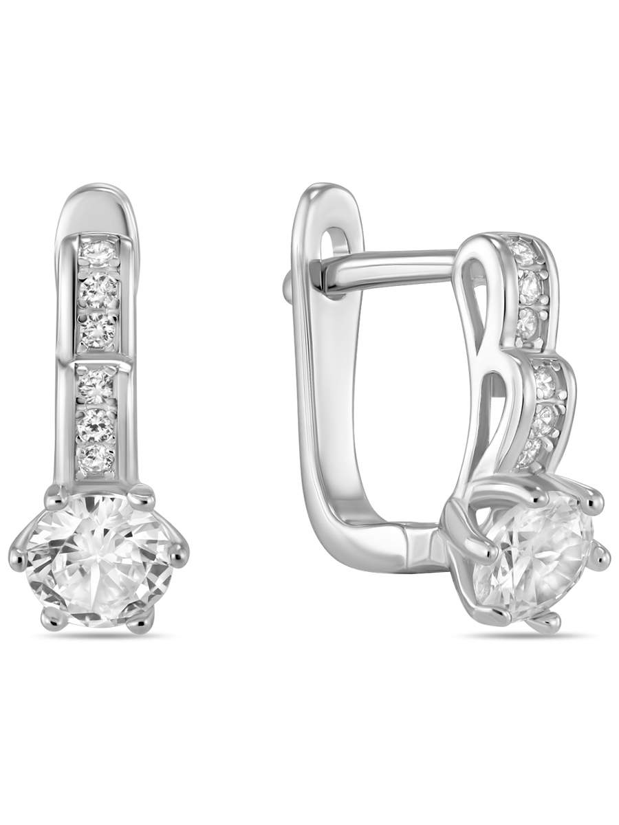 

Серьги из серебра MIUZ Diamonds (Московский ювелирный завод) E2036-SL-4010, фианит, E2036-SL-4010
