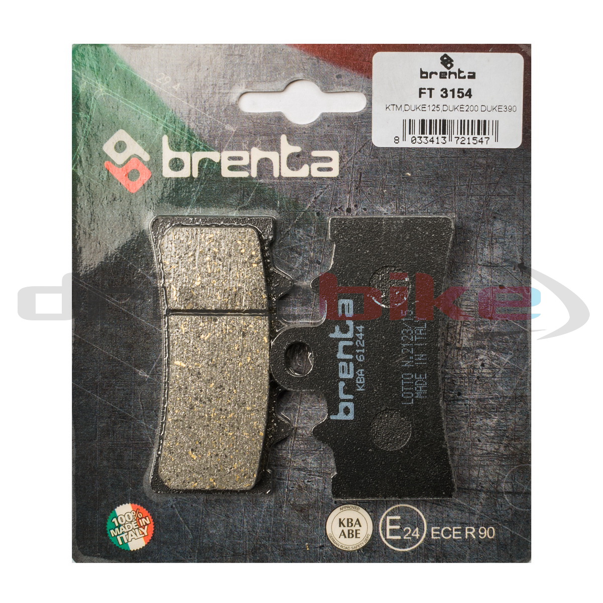 Тормозные колодки Brenta Organic FT3154 1553₽