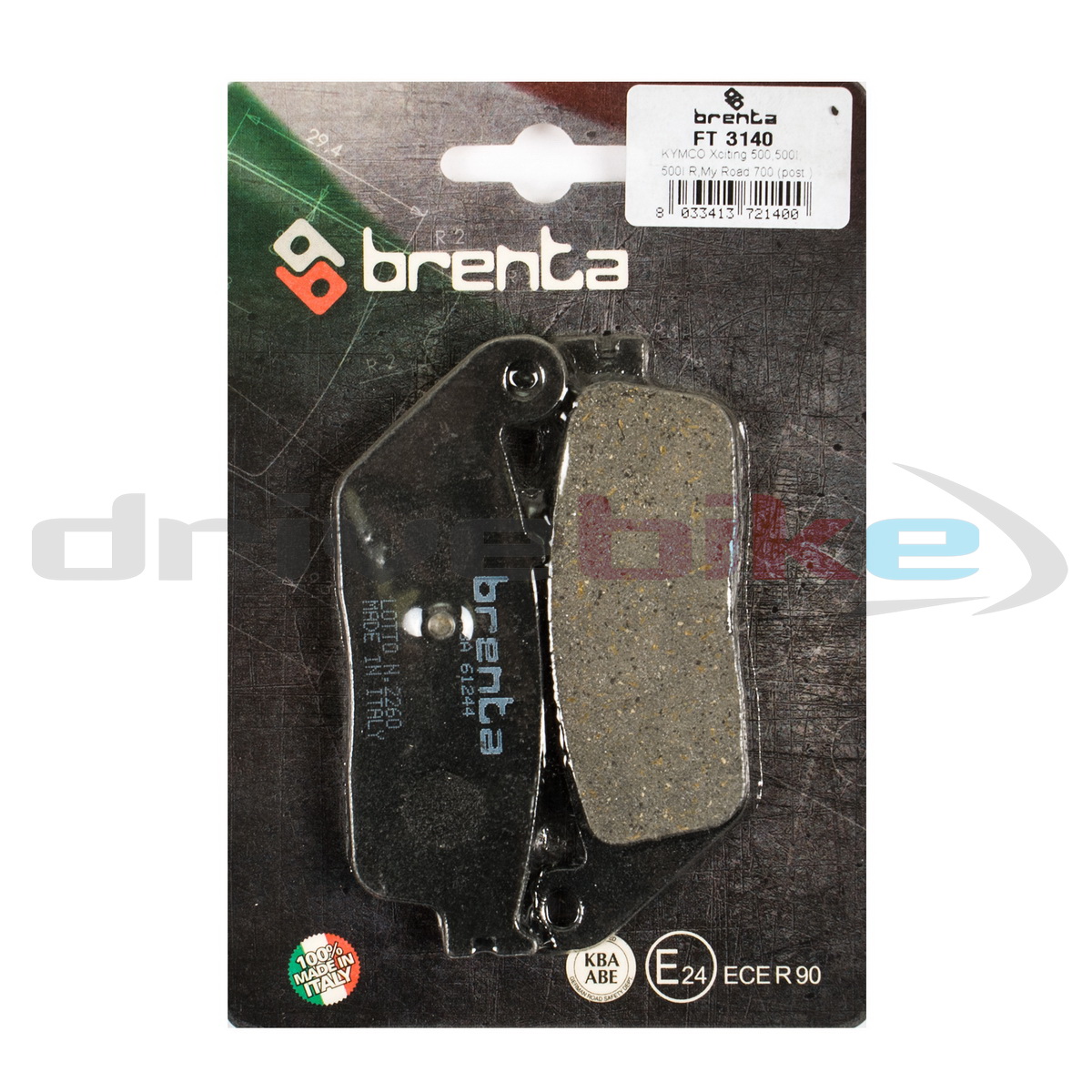 

Тормозные колодки Brenta Organic FT3140, 21-05649