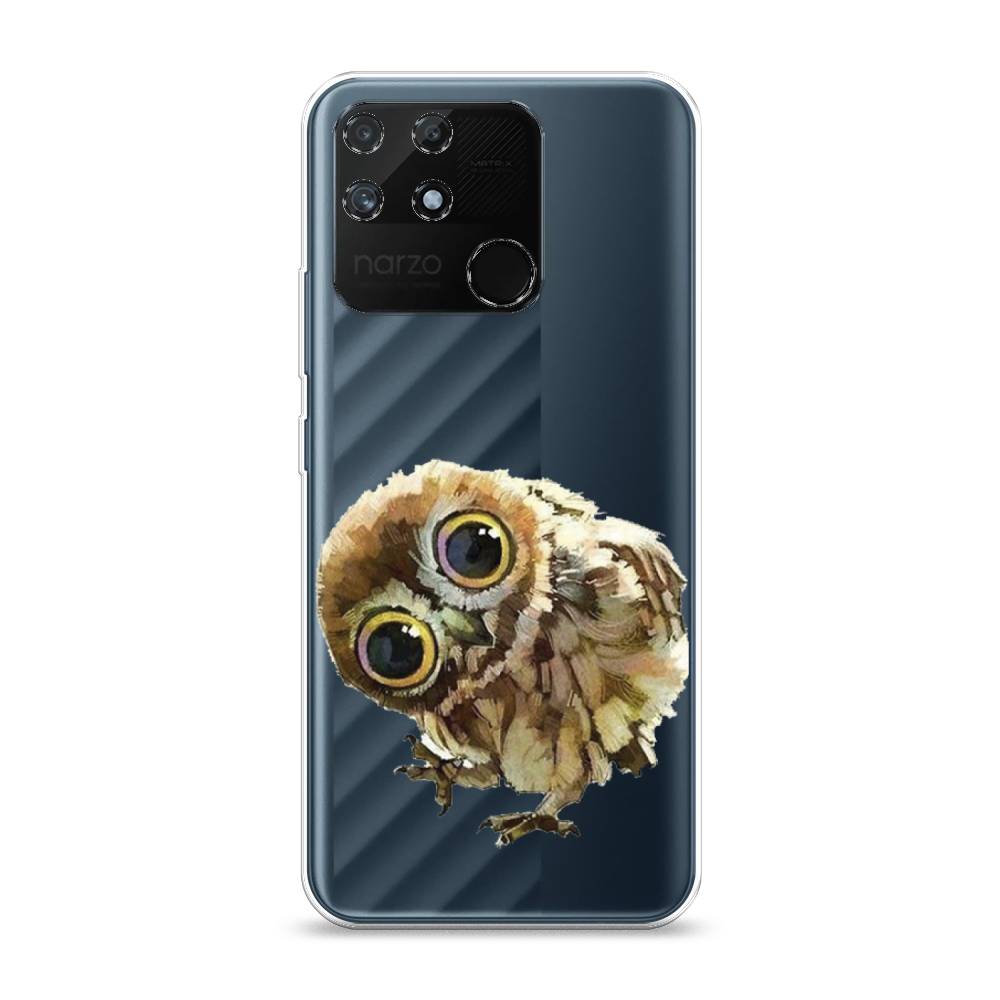 

Чехол Awog на Realme Narzo 50A "Любопытный совенок", Разноцветный, 258450-1