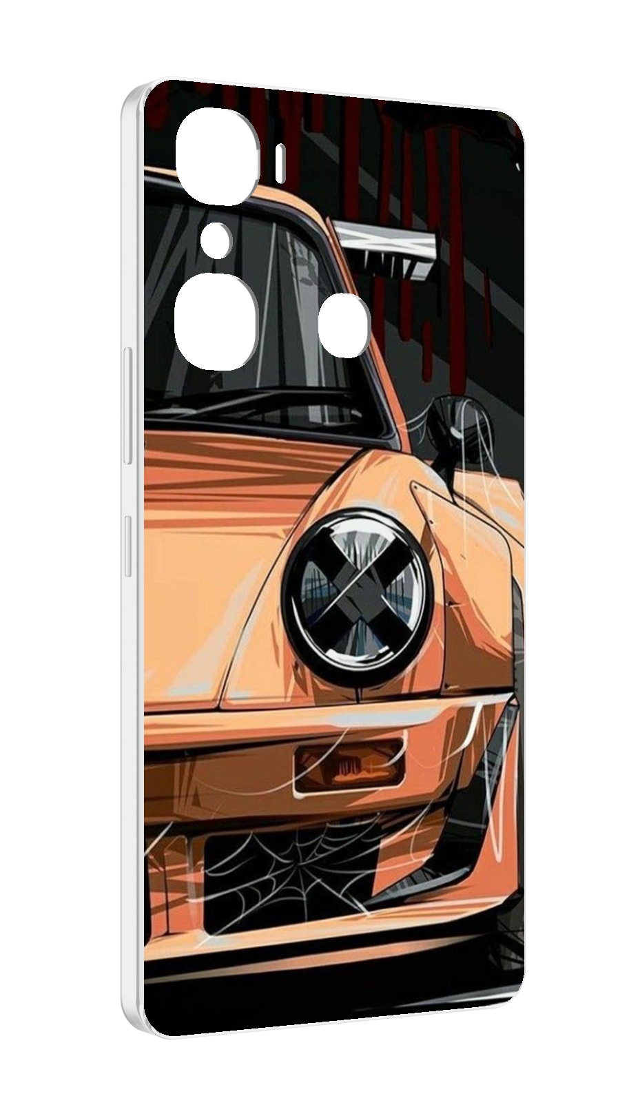 

Чехол Mypads Порш Мужской Для Infinix Hot 12 Pro, Прозрачный, Tocco