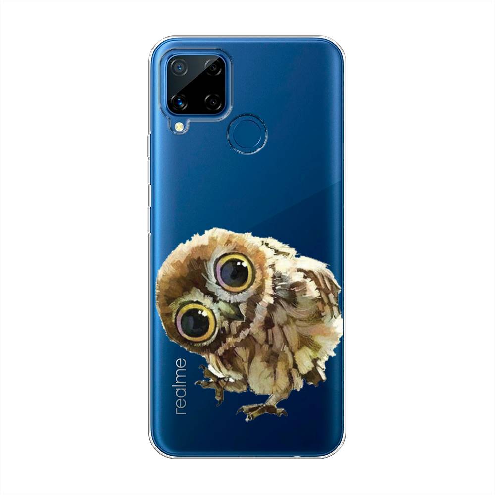 

Чехол Awog на Realme C15 "Любопытный совенок", Разноцветный, 255050-1