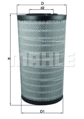 

Воздушный фильтр Mahle/Knecht lx2838