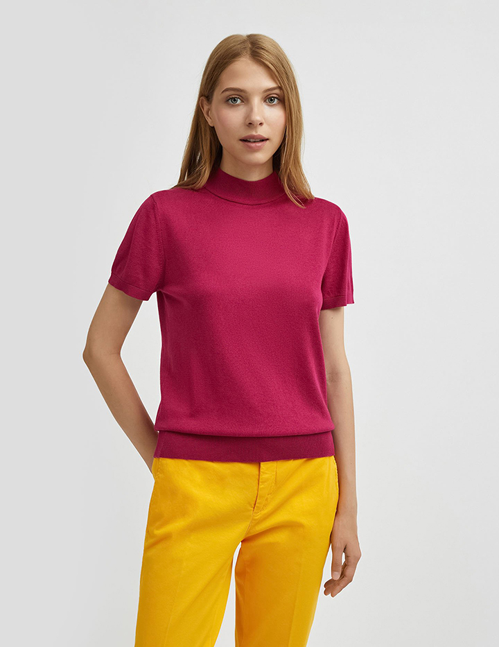 

Водолазка женская United Colors of Benetton 21A_102MD2543 фиолетовая S, 21A_102MD2543
