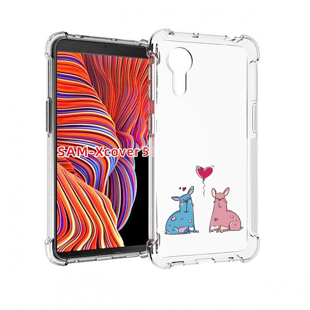 

Чехол MyPads Лама любовь для Samsung Galaxy Xcover 5, Прозрачный, Tocco