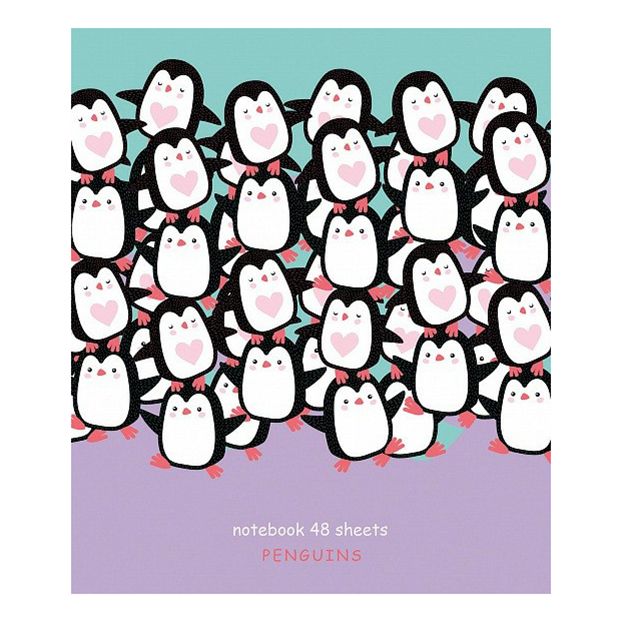 

Тетрадь общая Hatber Ребятам о зверятах 48 листов A5 на скобе в клетку