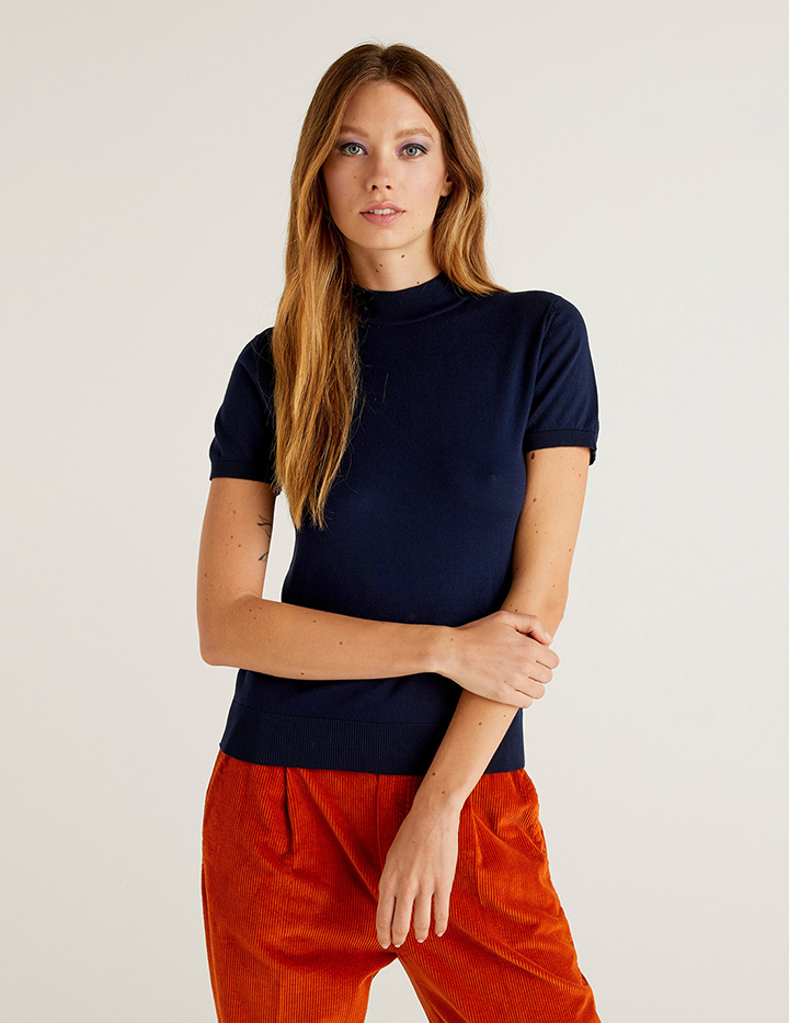 

Водолазка женская United Colors of Benetton 21A_102MD2543 синяя M