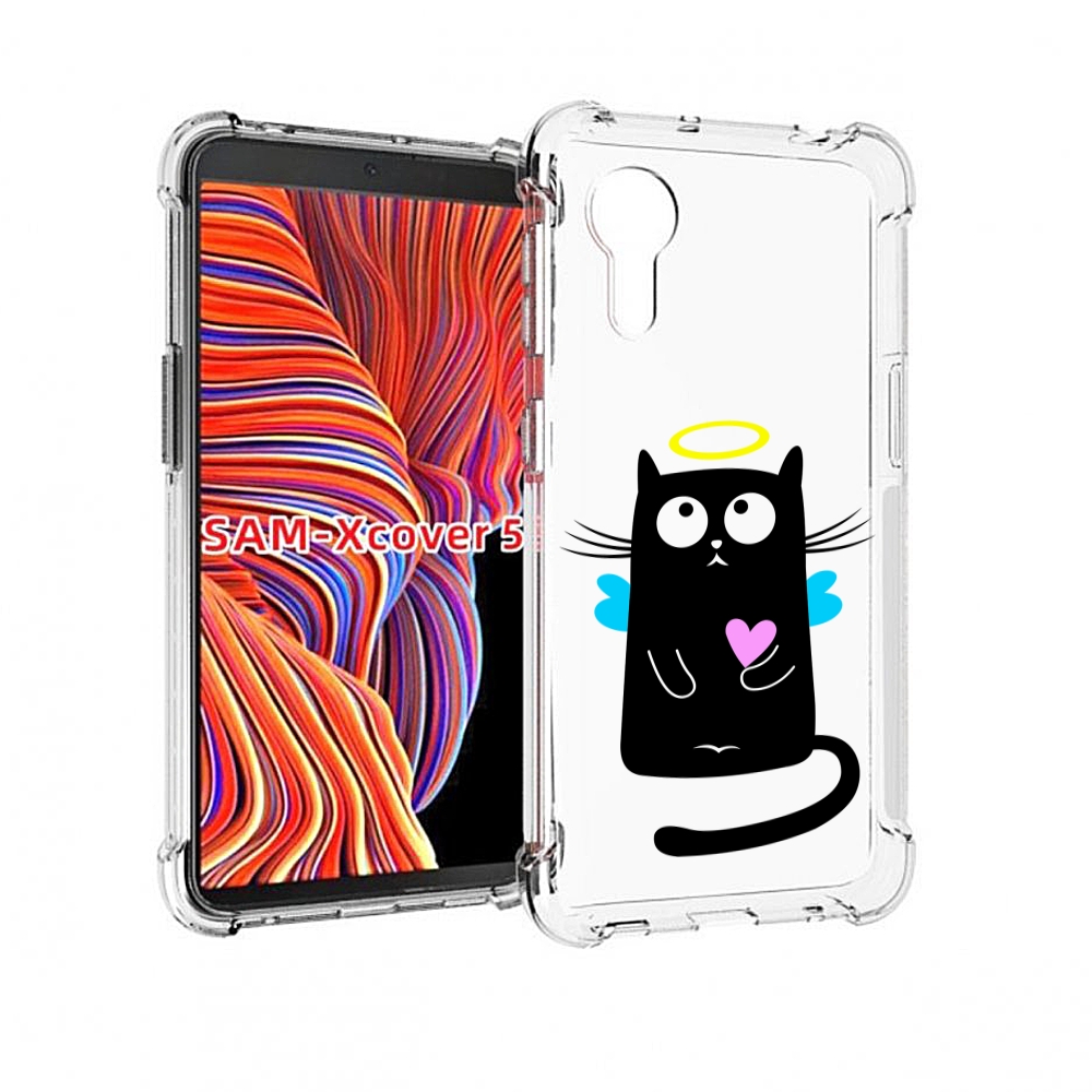

Чехол MyPads Кот ангелок для Samsung Galaxy Xcover 5, Прозрачный, Tocco