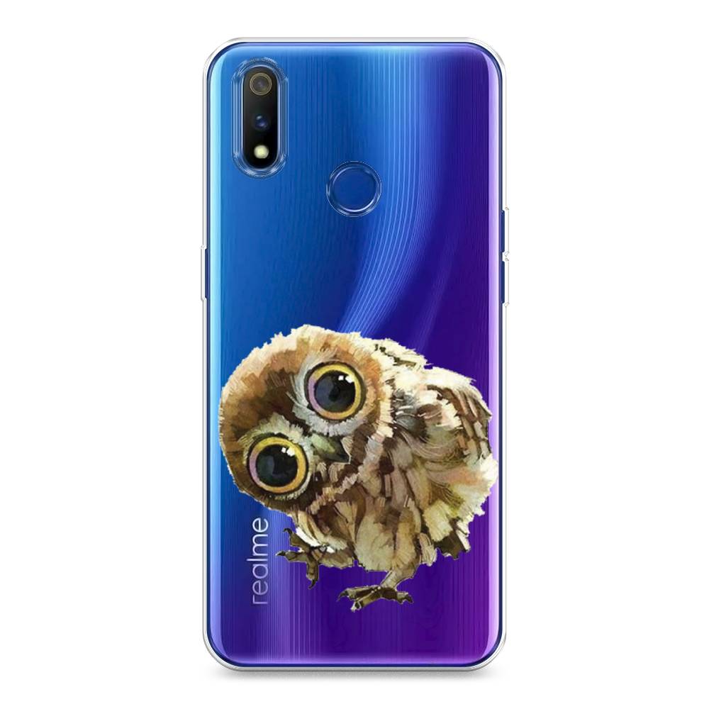 

Чехол Awog на Realme 3 Pro "Любопытный совенок", Разноцветный, 251250-1