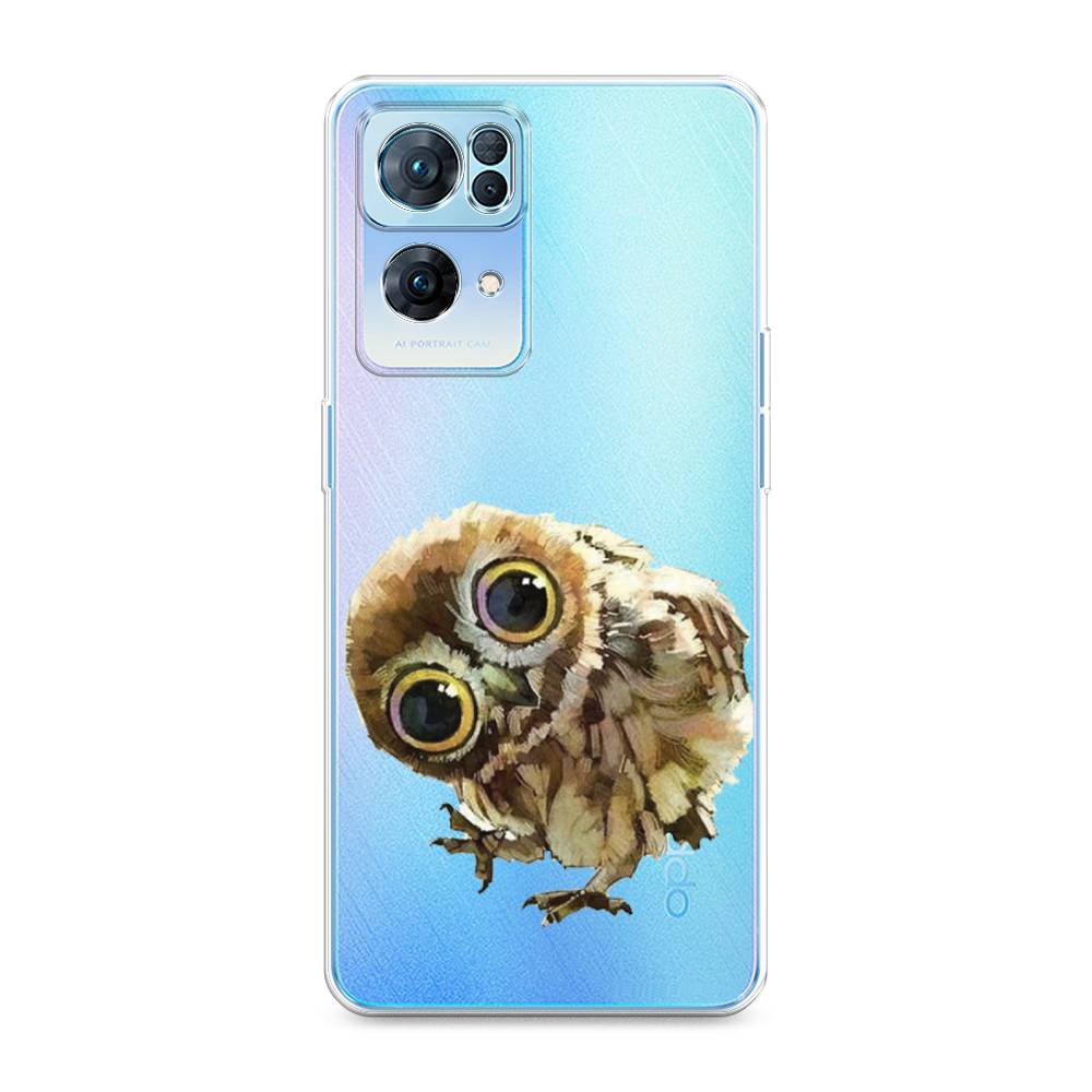 

Чехол Awog на Oppo Reno 7 Pro "Любопытный совенок", Разноцветный, 258250-1