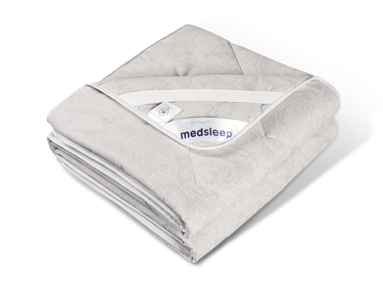 Стеганый MEDSLEEP Hаматрасник SKYLOR 90х200 см серый 1012.00084