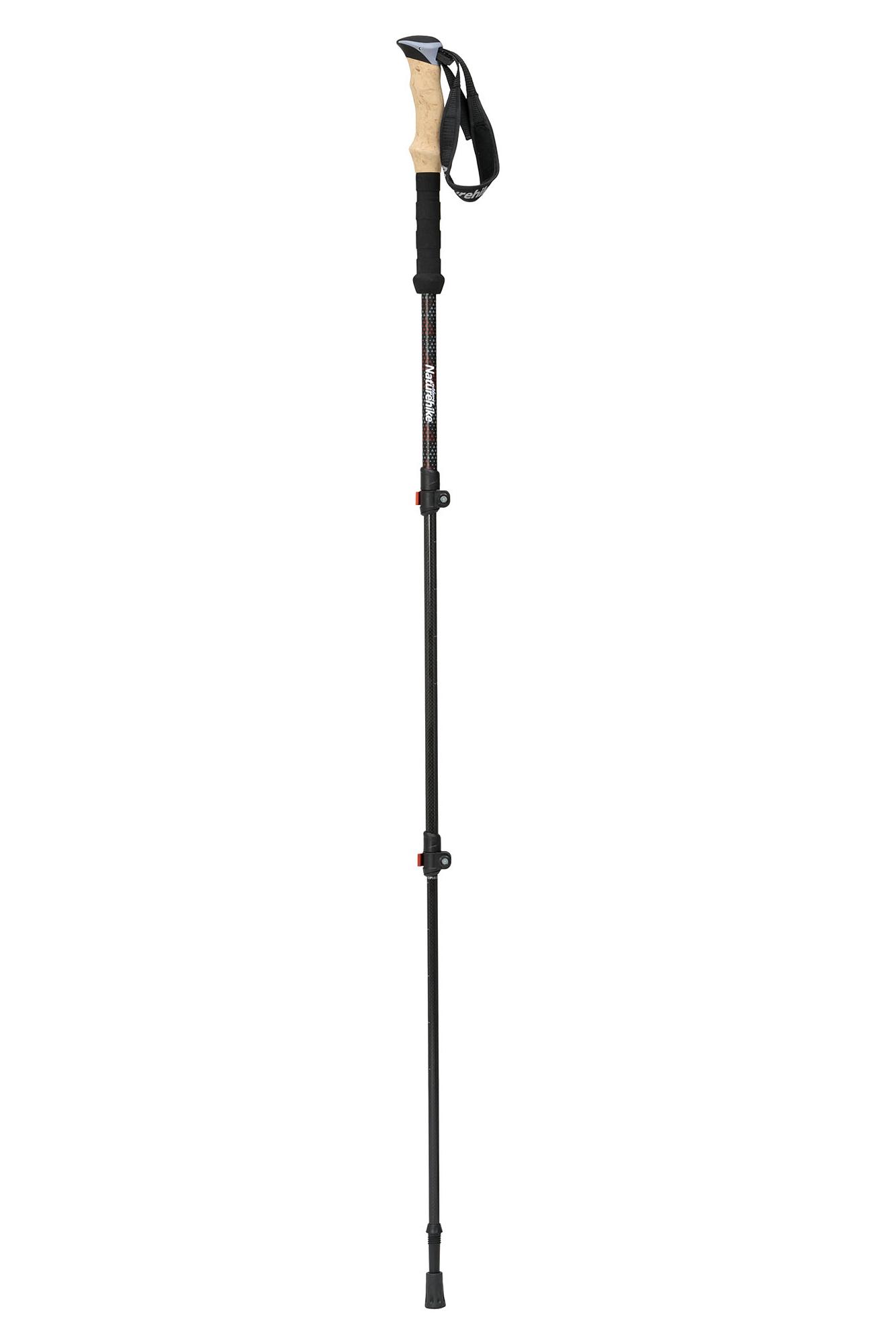 Палка Треккинговая Naturehike 3-Node Carbon Fiber Telescopic Trekking Poles 1Pcs Red БР 14505₽