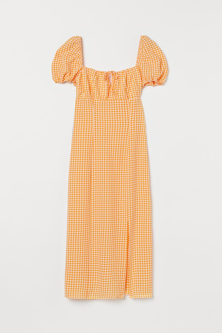 

Платье женское H&M 965429003 оранжевое 46 EU, Оранжевый, 965429003