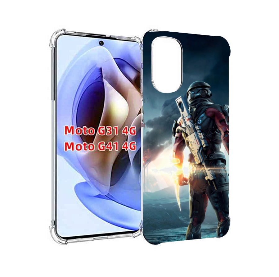 

Чехол Mypads Mass Effect Andromeda Ryder Для Motorola Moto G31 4G/G41 4G, Прозрачный, Tocco